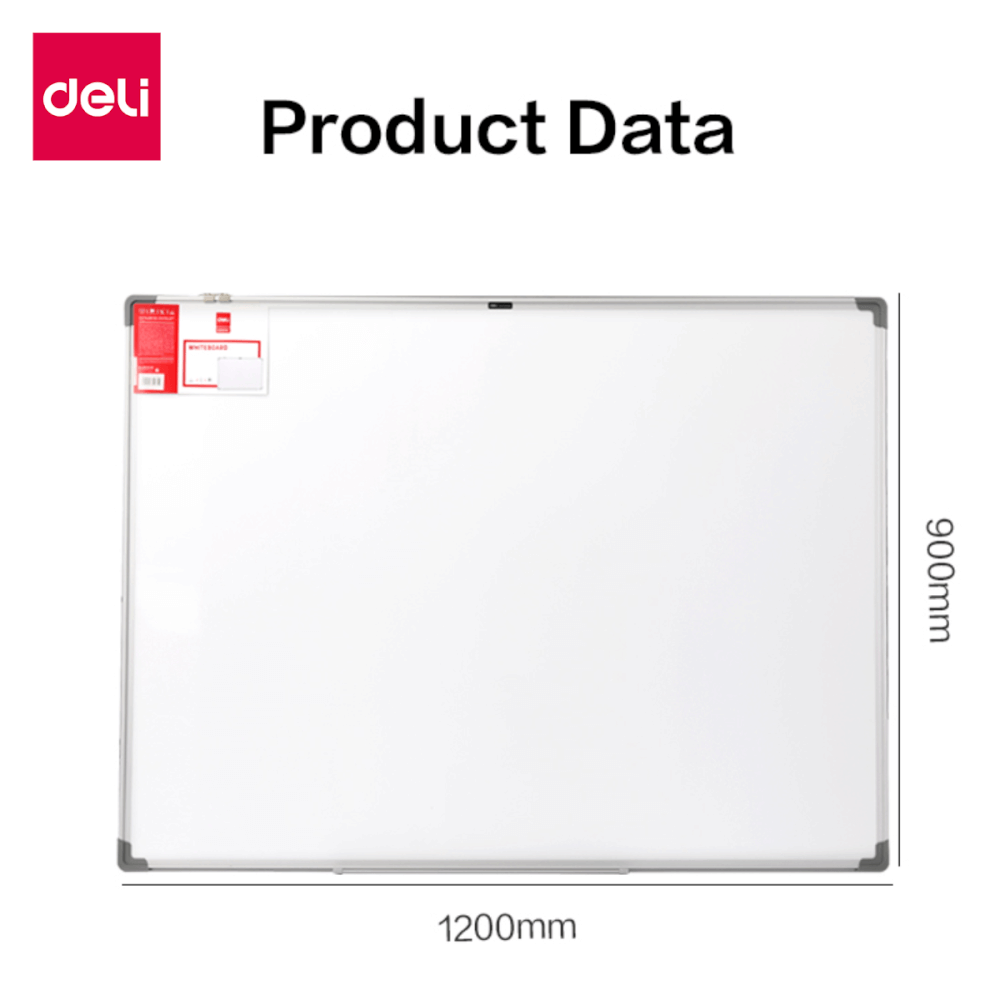 กระดานไวท์บอร์ด DELI E39034A-SL-01 ขนาด 90 X 120 CM_7